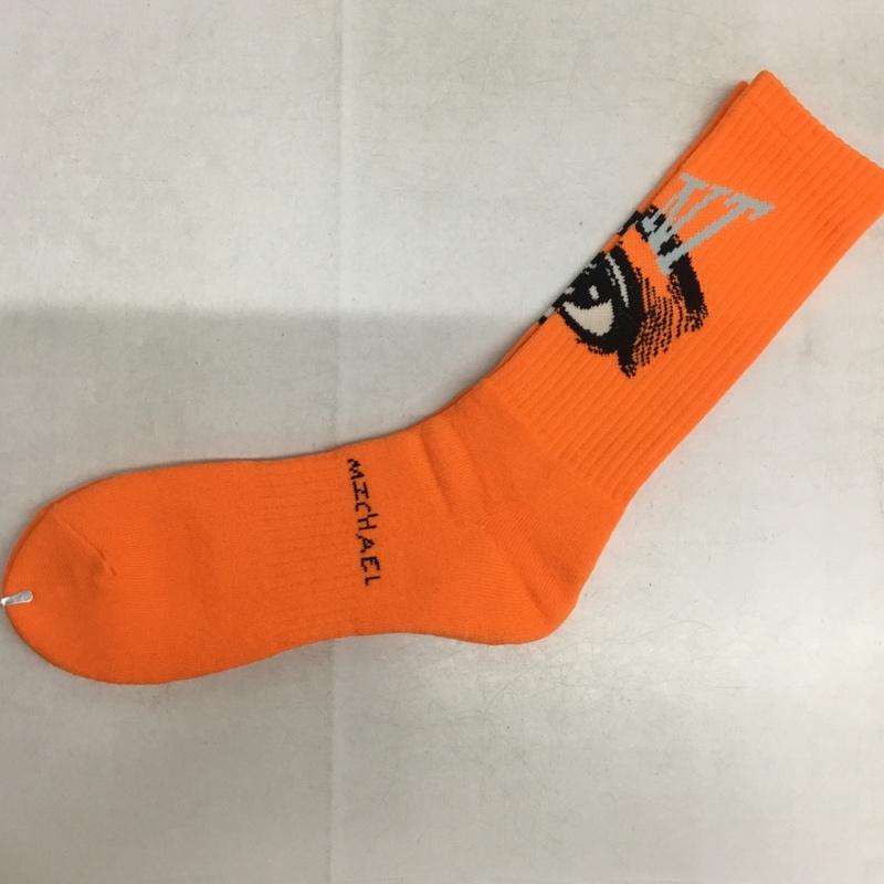 セント マイケル SAINT Mxxxxxx ファッション小物 ファッション小物 靴下 ソックス ロゴ、文字 橙 / オレンジ / orange メンズ USED 古着 中古 10161795