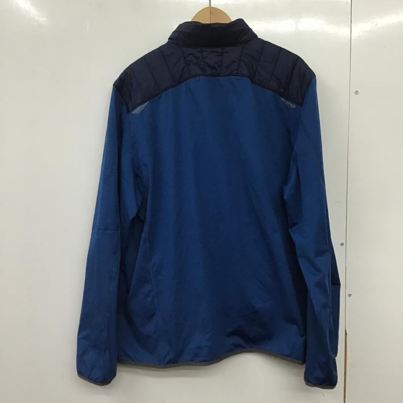 エディーバウアー Eddie Bauer ジャケット、上着 ジャンパー、ブルゾン ジップアップジャケット ダウンジャケット アウター XL ロゴ、文字 青 / ブルー / blue メンズ USED 古着 中古 10161799