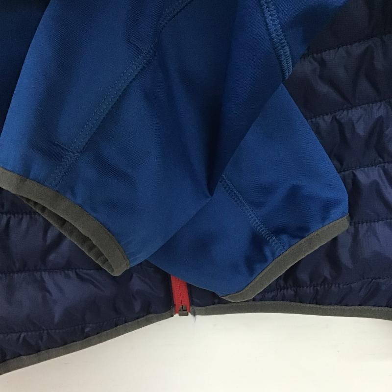 エディーバウアー Eddie Bauer ジャケット、上着 ジャンパー、ブルゾン ジップアップジャケット ダウンジャケット アウター XL ロゴ、文字 青 / ブルー / blue メンズ USED 古着 中古 10161799