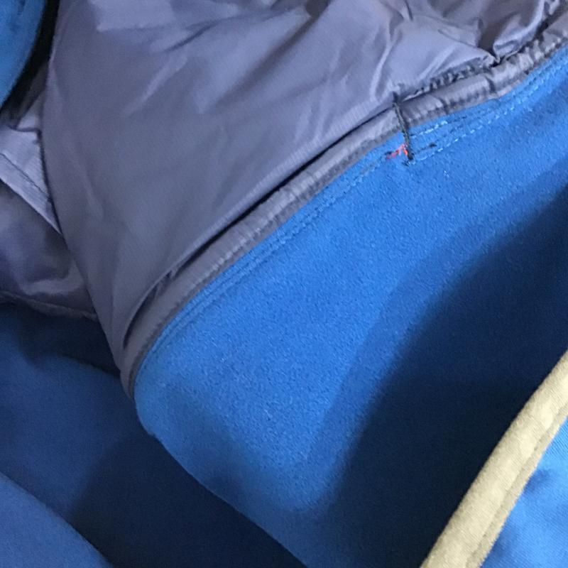 エディーバウアー Eddie Bauer ジャケット、上着 ジャンパー、ブルゾン ジップアップジャケット ダウンジャケット アウター XL ロゴ、文字 青 / ブルー / blue メンズ USED 古着 中古 10161799