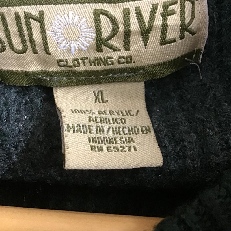 サンリバー SUN RIVER ニット、セーター 長袖 長袖ニットカットソー クルーネック セーター XL ボーダー柄 マルチカラー / マルチカラー / multicolor メンズ USED 古着 中古 10161801