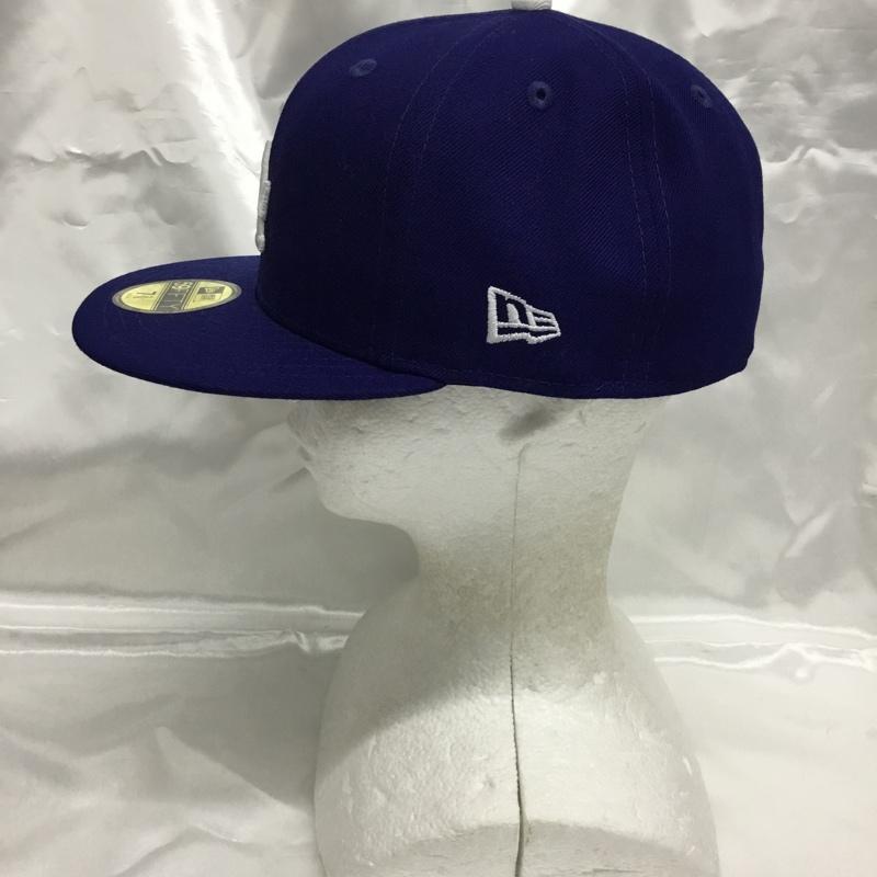ニューエラ NEW ERA 帽子 キャップ 58.7cm 7 3/8 ロゴ、文字 青 / ブルー / blue メンズ USED 古着 中古 10161816