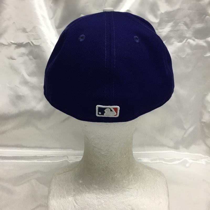 ニューエラ NEW ERA 帽子 キャップ 58.7cm 7 3/8 ロゴ、文字 青 / ブルー / blue メンズ USED 古着 中古 10161816