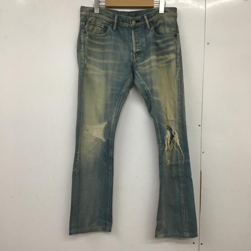 ティーエムティー TMT パンツ デニム、ジーンズ デニムパンツ スリムパンツ カジュアルパンツ M ダメージ加工 インディゴ / インディゴ / Indigo メンズ USED 古着 中古 10161817