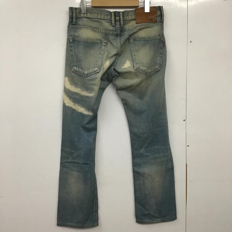 ティーエムティー TMT パンツ デニム、ジーンズ デニムパンツ スリムパンツ カジュアルパンツ M ダメージ加工 インディゴ / インディゴ / Indigo メンズ USED 古着 中古 10161817