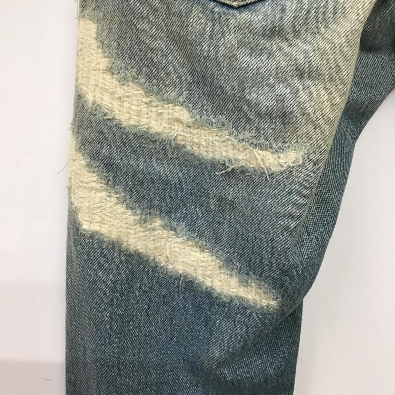 ティーエムティー TMT パンツ デニム、ジーンズ デニムパンツ スリムパンツ カジュアルパンツ M ダメージ加工 インディゴ / インディゴ / Indigo メンズ USED 古着 中古 10161817