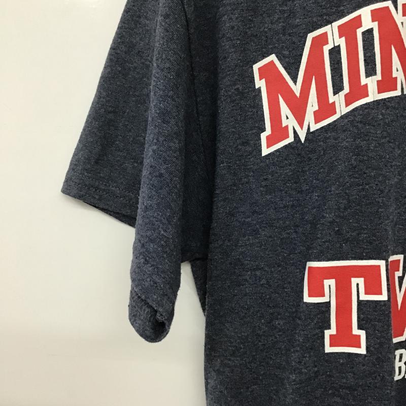 メジャーリーグベースボール MLB Tシャツ 半袖 半袖カットソー プリントTシャツ クルーネックカットソー M プリント 紺 / ネイビー / navy メンズ USED 古着 中古 10161821