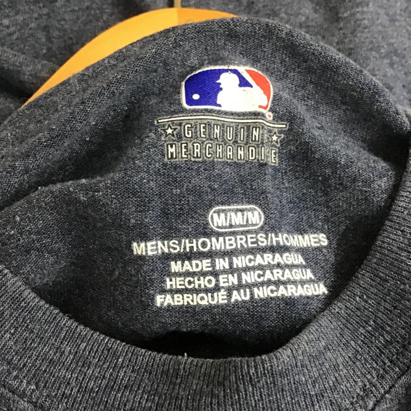 メジャーリーグベースボール MLB Tシャツ 半袖 半袖カットソー プリントTシャツ クルーネックカットソー M プリント 紺 / ネイビー / navy メンズ USED 古着 中古 10161821