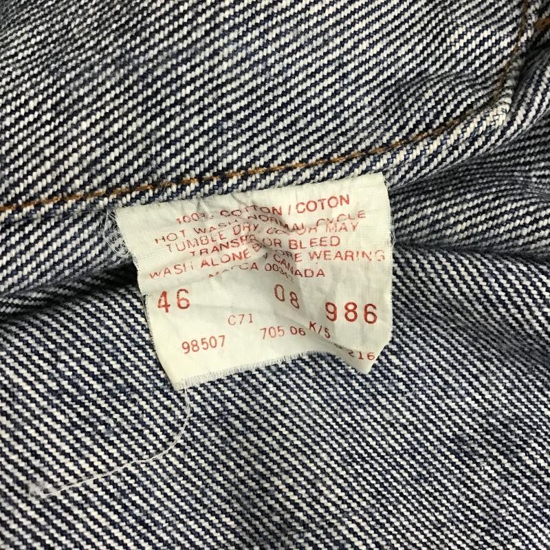 リーバイストラウスアンドコー Levi Strauss & co. ジャケット、上着 ジャンパー、ブルゾン デニムジャケット Gジャン アウター カジュアルジャケット 46 無地 インディゴ / インディゴ / Indigo メンズ USED 古着 中古 10161823