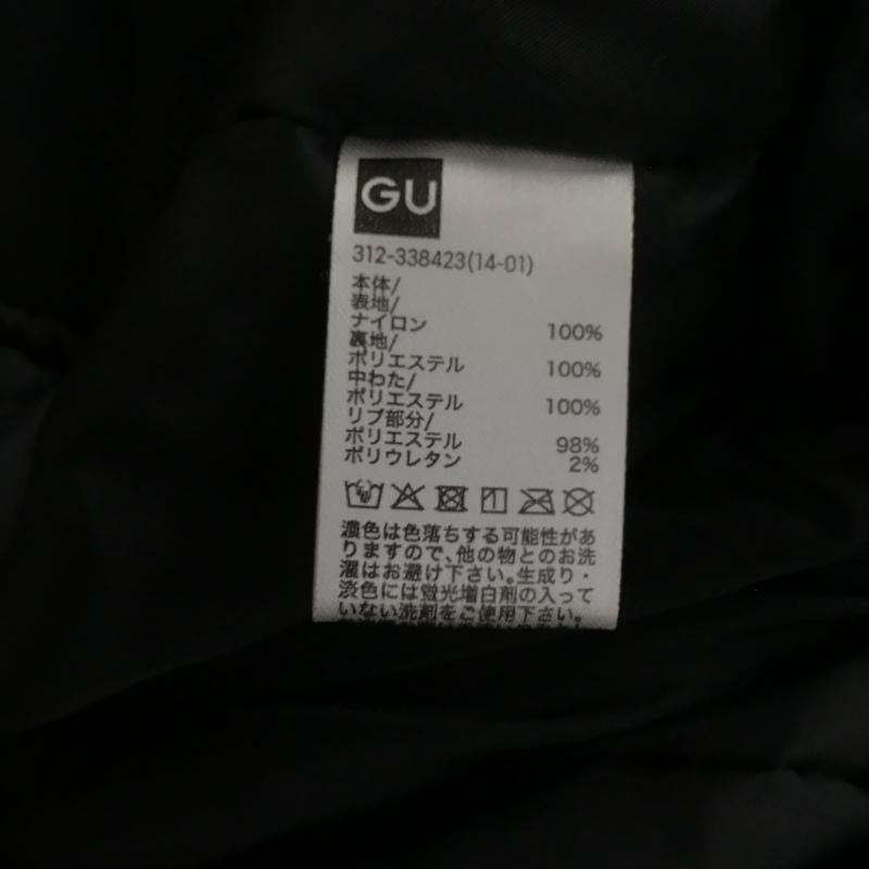 ジーユー GU ジャケット、上着 ジャンパー、ブルゾン ジップアップジャケット ナイロンジャケット アウター L ロゴ、文字 黒 / ブラック / black メンズ USED 古着 中古 10161826