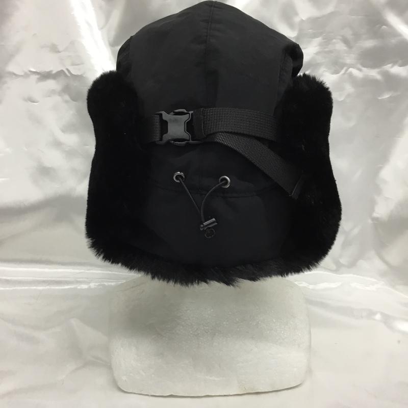 ポーラー POLeR 帽子 キャップ フライトキャップ パイロットキャップ 無地 黒 / ブラック / black メンズ USED 古着 中古 10161830