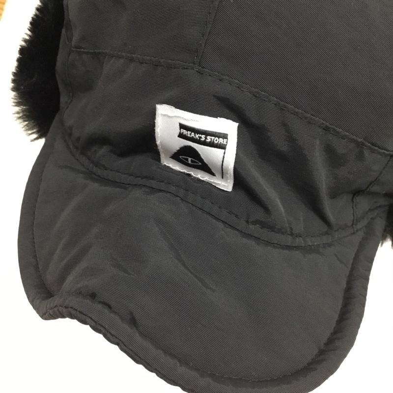 ポーラー POLeR 帽子 キャップ フライトキャップ パイロットキャップ 無地 黒 / ブラック / black メンズ USED 古着 中古 10161830