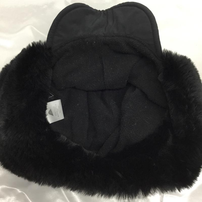 ポーラー POLeR 帽子 キャップ フライトキャップ パイロットキャップ 無地 黒 / ブラック / black メンズ USED 古着 中古 10161830