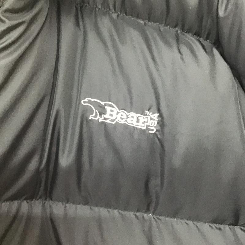 ベアー Bear USA ジャケット、上着 ジャンパー、ブルゾン ジップアップジャケット ダウンジャケット アウター L ロゴ、文字 黒 / ブラック / black メンズ USED 古着 中古 10161834