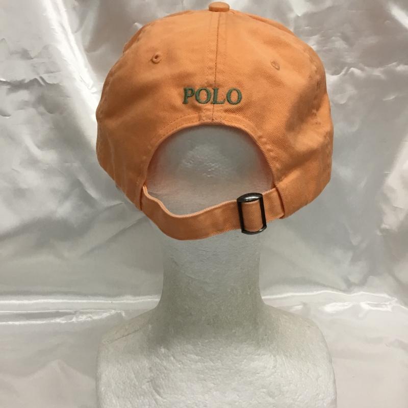 ポロラルフローレン POLO RALPH LAUREN 帽子 キャップ ロゴ、文字 X 刺繍 橙 / オレンジ / orange メンズ USED 古着 中古 10161835