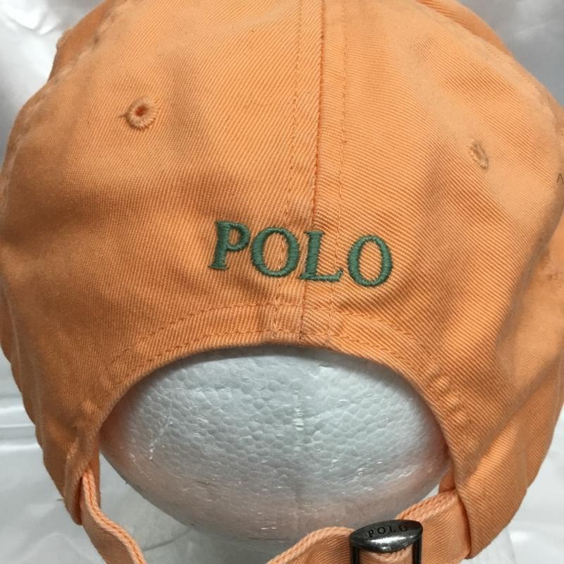 ポロラルフローレン POLO RALPH LAUREN 帽子 キャップ ロゴ、文字 X 刺繍 橙 / オレンジ / orange メンズ USED 古着 中古 10161835