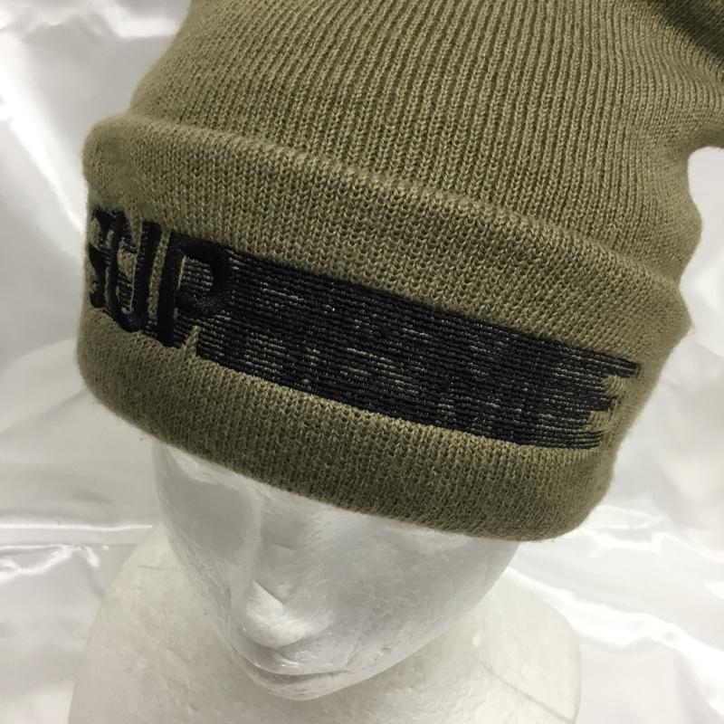 シュプリーム Supreme 帽子 ニット帽 motion logo beanie ロゴ、文字 カーキ / カーキ / khaki メンズ USED 古着 中古 10161836