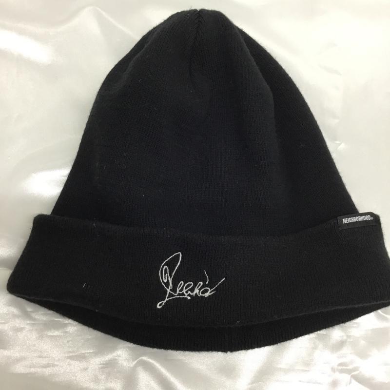 ネイバーフッド NEIGHBORHOOD 帽子 ニット帽 221YGNH-HT01 Beanie FREE ロゴ、文字 黒 / ブラック / black メンズ USED 古着 中古 10161838