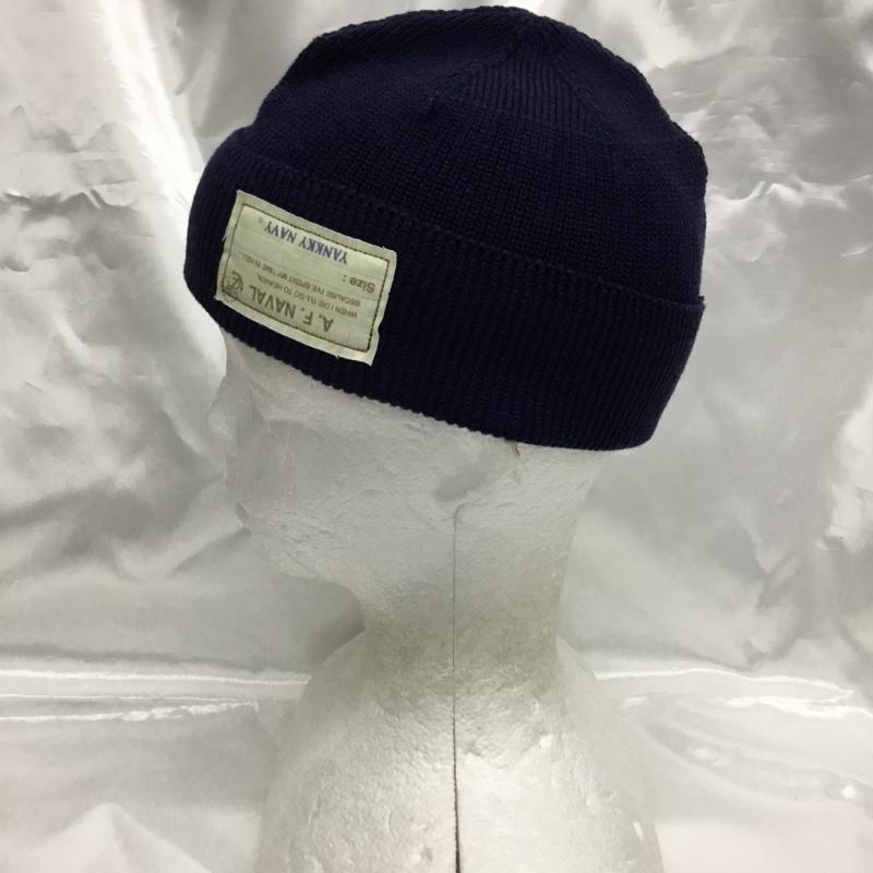 アンドファミリー ANDFAMILY 帽子 ニット帽 無地 紺 / ネイビー / navy メンズ USED 古着 中古 10161841