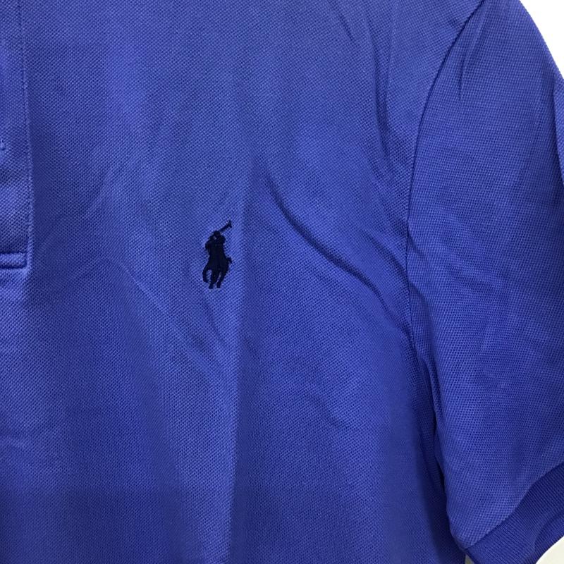 ポロラルフローレン POLO RALPH LAUREN ポロシャツ 半袖 半袖ポロシャツ カラーシャツ 半袖カットソー M ロゴ、文字 青 / ブルー / blue メンズ USED 古着 中古 10161847