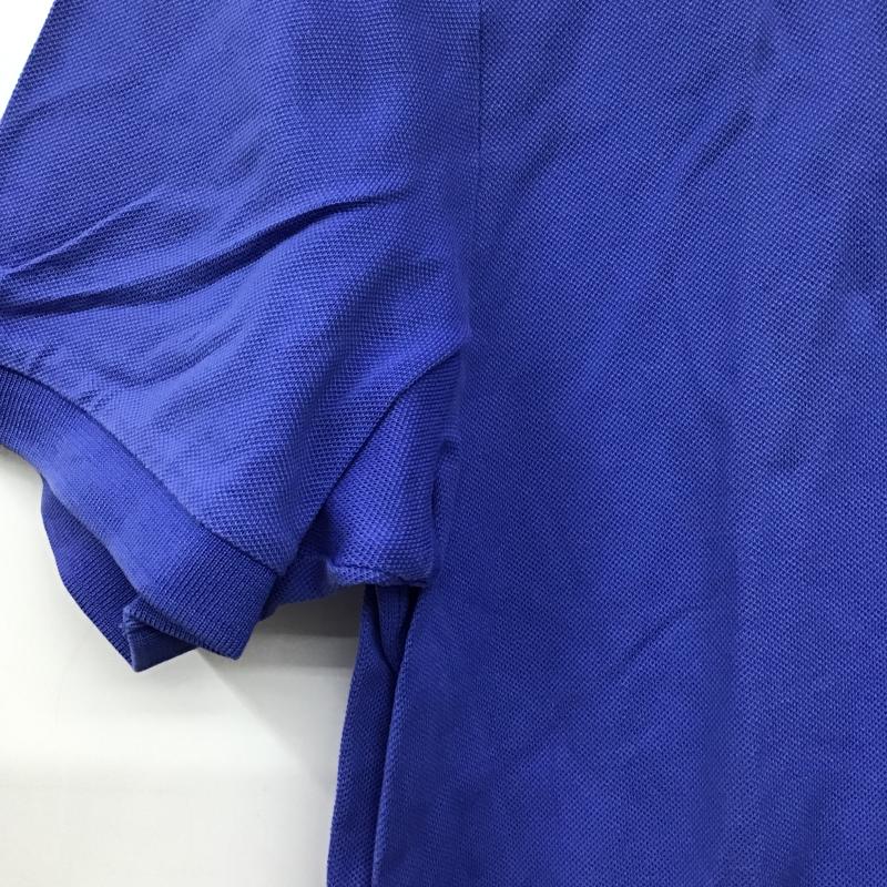 ポロラルフローレン POLO RALPH LAUREN ポロシャツ 半袖 半袖ポロシャツ カラーシャツ 半袖カットソー M ロゴ、文字 青 / ブルー / blue メンズ USED 古着 中古 10161847