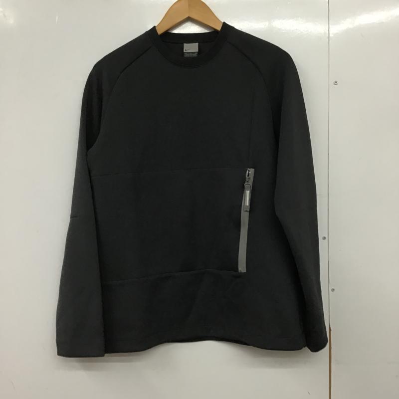 ナイキ NIKE トレーナー 長袖 長袖スウェット クルーネックカットソー ラグラン M ロゴ、文字 黒 / ブラック / black メンズ USED 古着 中古 10161850