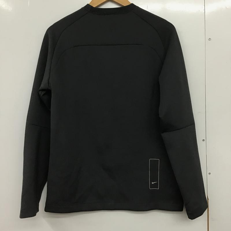 ナイキ NIKE トレーナー 長袖 長袖スウェット クルーネックカットソー ラグラン M ロゴ、文字 黒 / ブラック / black メンズ USED 古着 中古 10161850