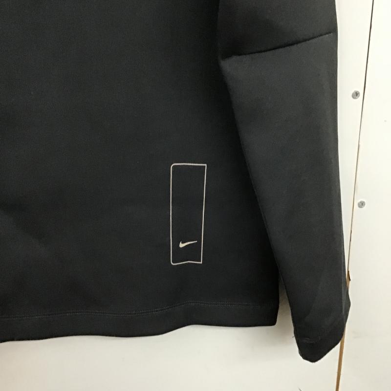 ナイキ NIKE トレーナー 長袖 長袖スウェット クルーネックカットソー ラグラン M ロゴ、文字 黒 / ブラック / black メンズ USED 古着 中古 10161850