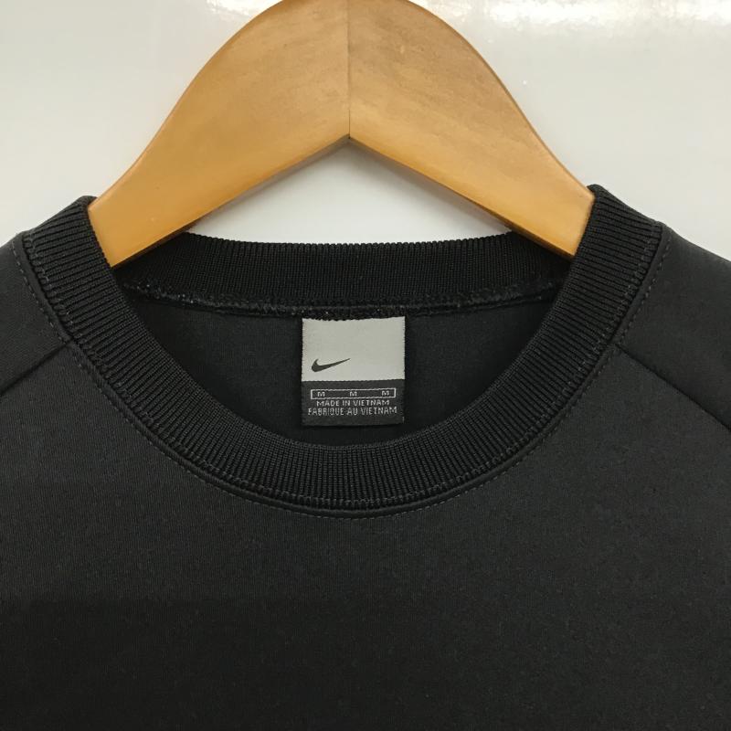 ナイキ NIKE トレーナー 長袖 長袖スウェット クルーネックカットソー ラグラン M ロゴ、文字 黒 / ブラック / black メンズ USED 古着 中古 10161850