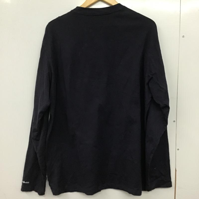 エディーバウアー Eddie Bauer カットソー 長袖 ヘンリーネックカットソー 長袖カットソー L 無地 紺 / ネイビー / navy メンズ USED 古着 中古 10161852