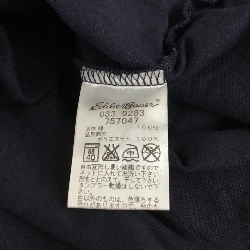 エディーバウアー Eddie Bauer カットソー 長袖 ヘンリーネックカットソー 長袖カットソー L 無地 紺 / ネイビー / navy メンズ USED 古着 中古 10161852