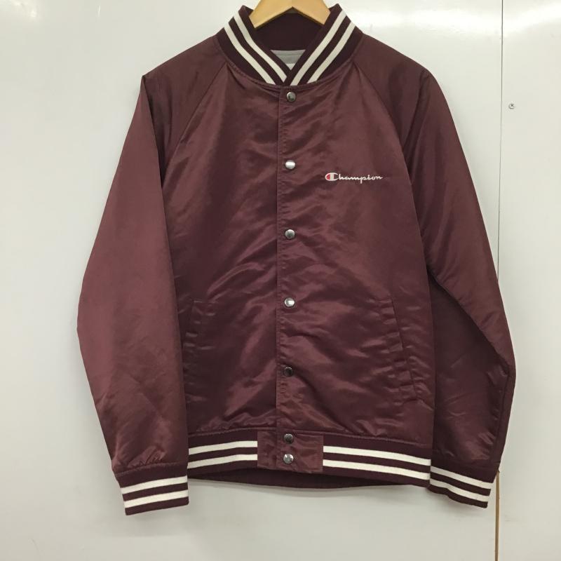 チャンピオン Champion ジャケット、上着 ジャンパー、ブルゾン S ロゴ、文字 えんじ / ワインレッド / dark red メンズ USED 古着 中古 10161853