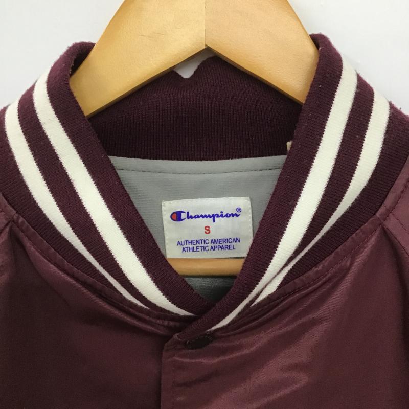チャンピオン Champion ジャケット、上着 ジャンパー、ブルゾン S ロゴ、文字 えんじ / ワインレッド / dark red メンズ USED 古着 中古 10161853