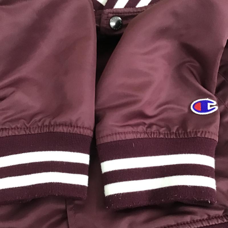 チャンピオン Champion ジャケット、上着 ジャンパー、ブルゾン S ロゴ、文字 えんじ / ワインレッド / dark red メンズ USED 古着 中古 10161853