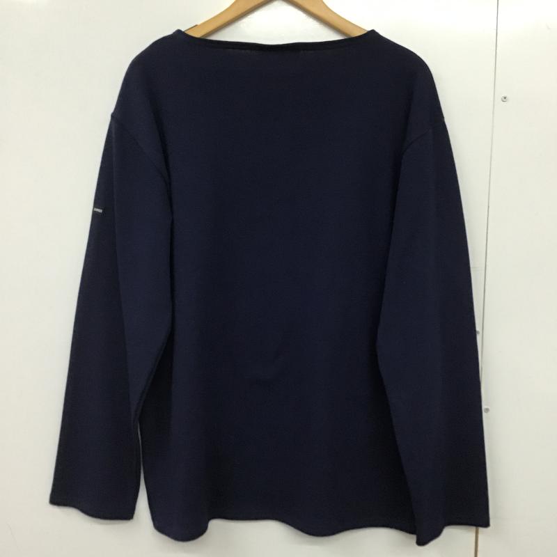 セントジェームス SAINT JAMES カットソー 長袖 長袖カットソー 無地カットソー ワイドネック XL 無地 紺 / ネイビー / navy メンズ USED 古着 中古 10161855