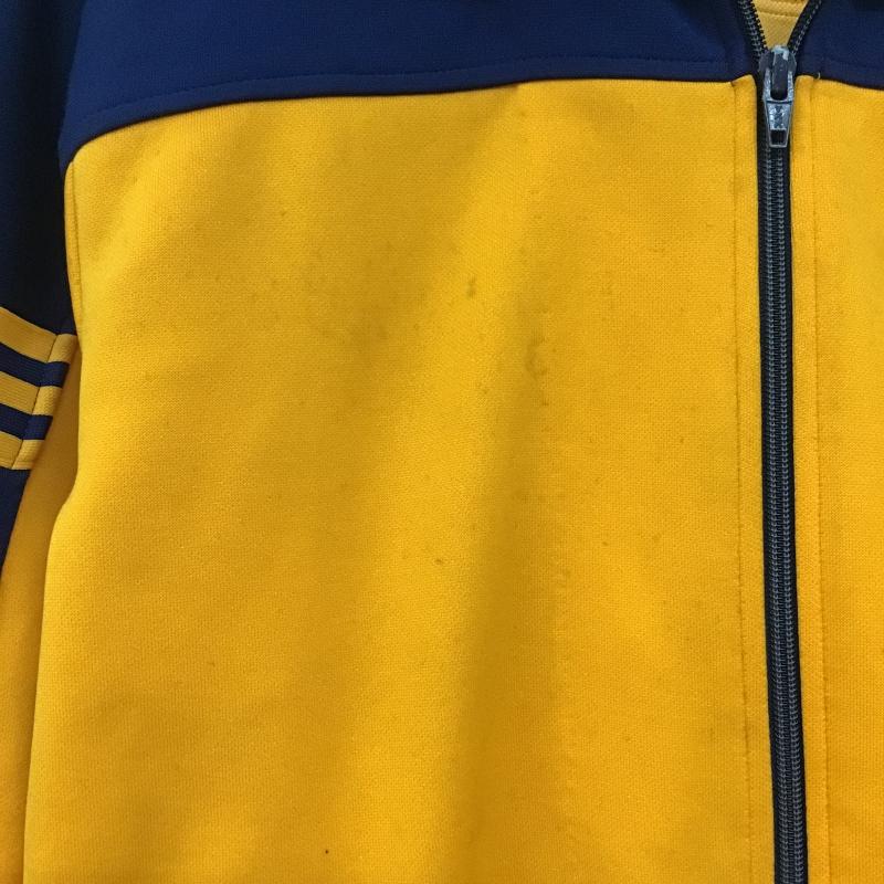 アディダス adidas ジャケット、上着 ジャンパー、ブルゾン ジップアップジャケット ジャージ 古着 5 ロゴ、文字 橙 / オレンジ / orange X 紺 / ネイビー / navy メンズ USED 古着 中古 10161856
