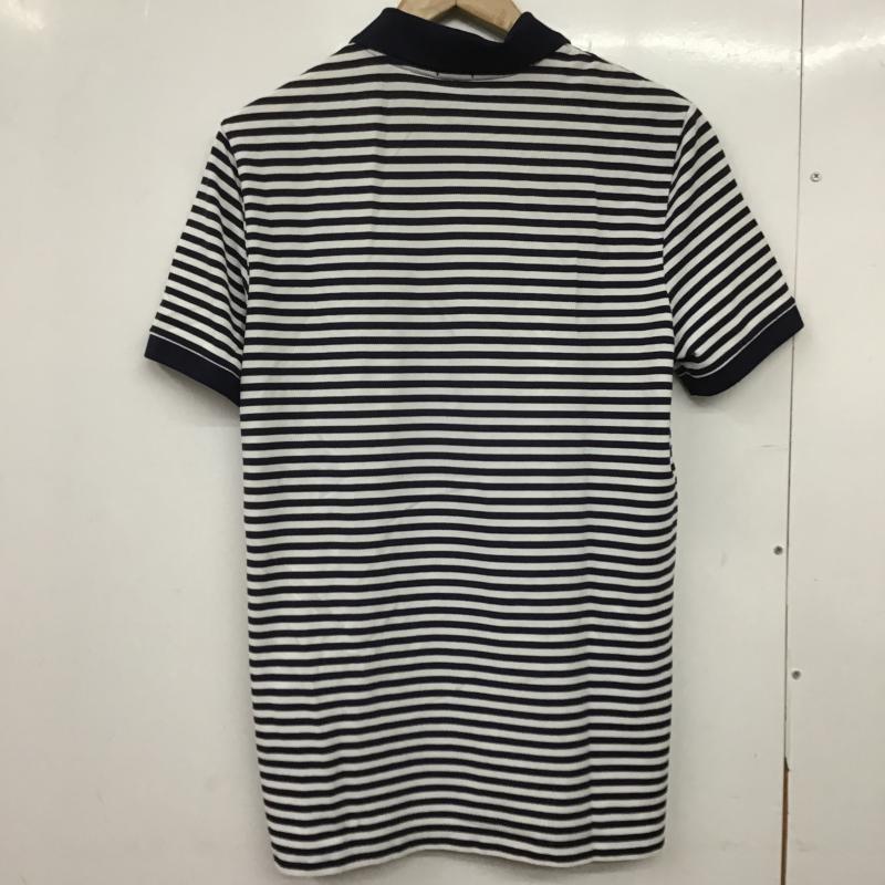 ポロゴルフラルフローレン POLOGOLF ポロシャツ 半袖 半袖ポロシャツ カラーシャツ 半袖カットソー M ボーダー柄 白 / ホワイト / white X 紺 / ネイビー / navy メンズ USED 古着 中古 10161857
