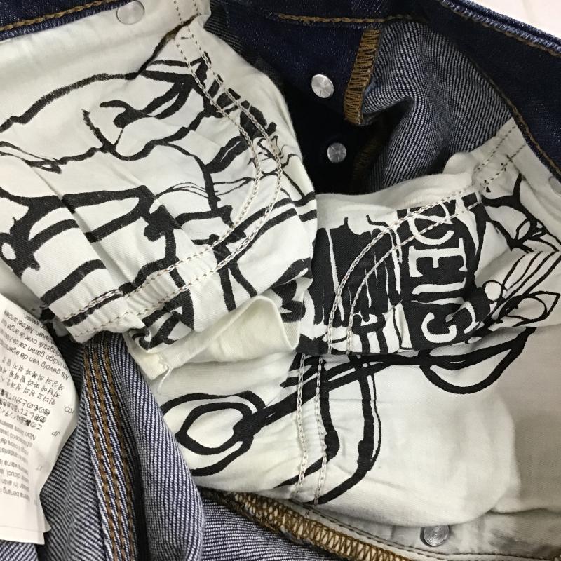 デウスエクスマキナ DEUS EX MACHINA パンツ デニム、ジーンズ デニムパンツ スリムパンツ カジュアルパンツ ストレッチパンツ 34インチ 無地 インディゴ / インディゴ / Indigo メンズ USED 古着 中古 10161859