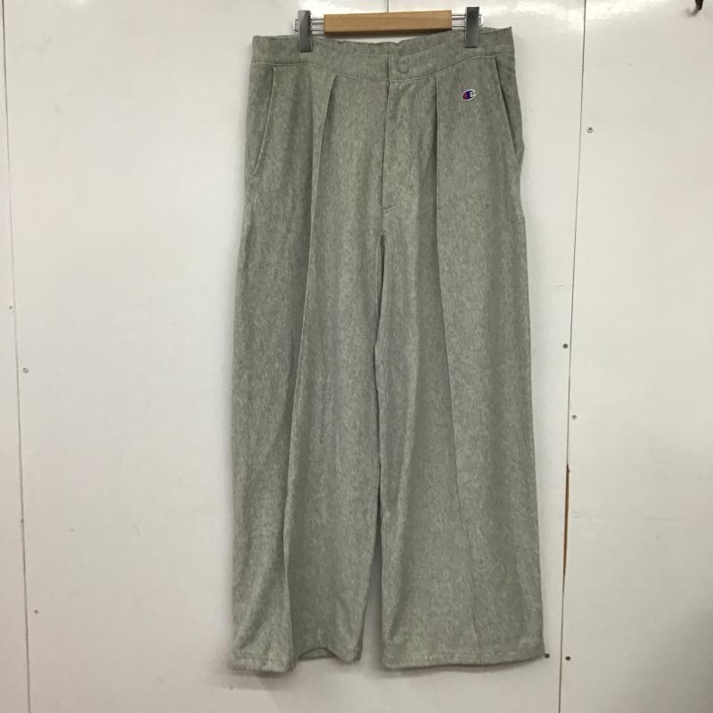 チャンピオン Champion パンツ ワークパンツ、ペインターパンツ スウェットパンツ ワイドパンツ カジュアルパンツ L ロゴ、文字 灰 / グレー / gray メンズ USED 古着 中古 10161860