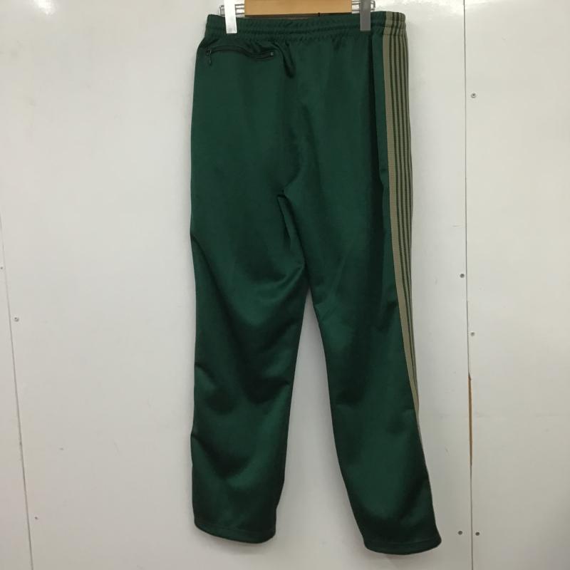ニードルス Needles パンツ ワークパンツ、ペインターパンツ ワイドパンツ カジュアルパンツ ワークパンツ ジャージ M ロゴ、文字 緑 / グリーン / green メンズ USED 古着 中古 10161861