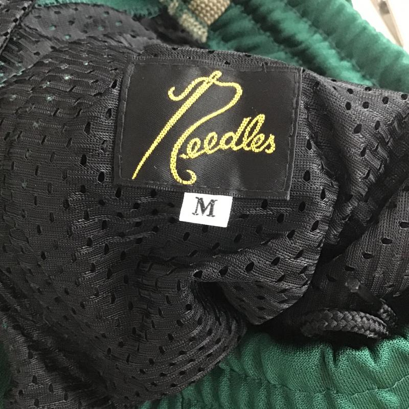 ニードルス Needles パンツ ワークパンツ、ペインターパンツ ワイドパンツ カジュアルパンツ ワークパンツ ジャージ M ロゴ、文字 緑 / グリーン / green メンズ USED 古着 中古 10161861