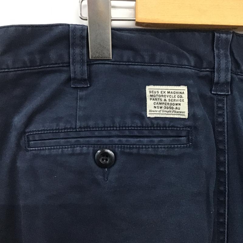 デウスエクスマキナ DEUS EX MACHINA パンツ チノパン チノパン ワイドパンツ カジュアルパンツ 34 無地 紺 / ネイビー / navy メンズ USED 古着 中古 10161862