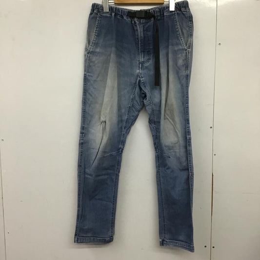 グラミチ GRAMICCI パンツ デニム、ジーンズ デニムパンツ スリムパンツ カジュアルパンツ ストレッチパンツ L ロゴ、文字 インディゴ / インディゴ / Indigo メンズ USED 古着 中古 10161866
