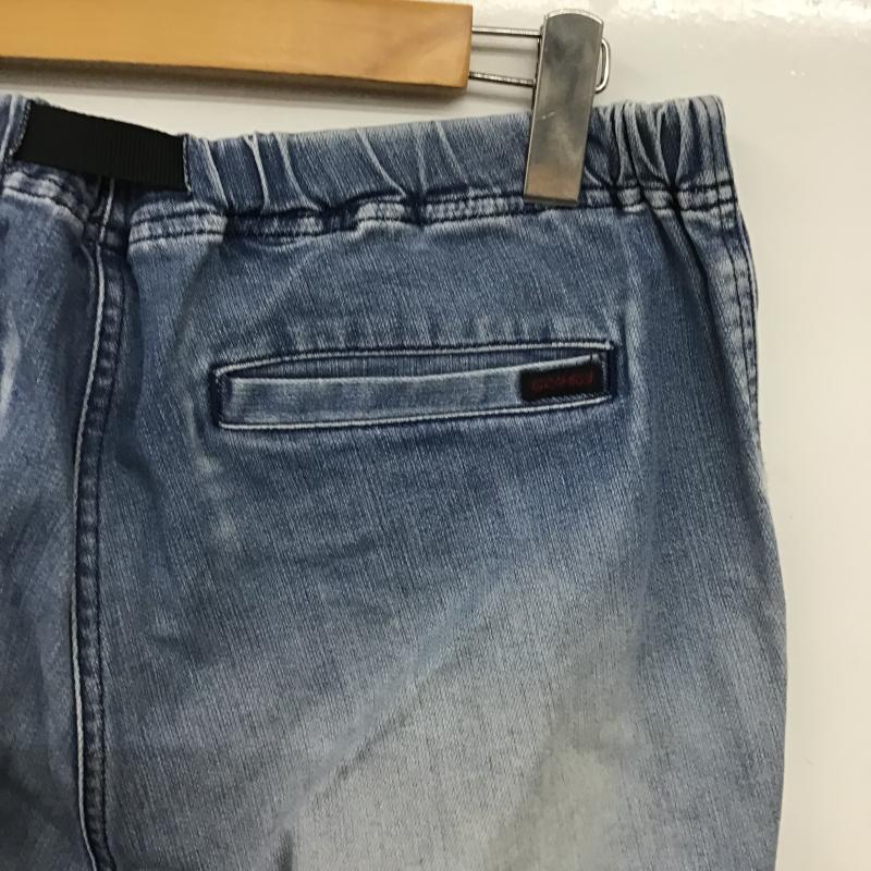 グラミチ GRAMICCI パンツ デニム、ジーンズ デニムパンツ スリムパンツ カジュアルパンツ ストレッチパンツ L ロゴ、文字 インディゴ / インディゴ / Indigo メンズ USED 古着 中古 10161866