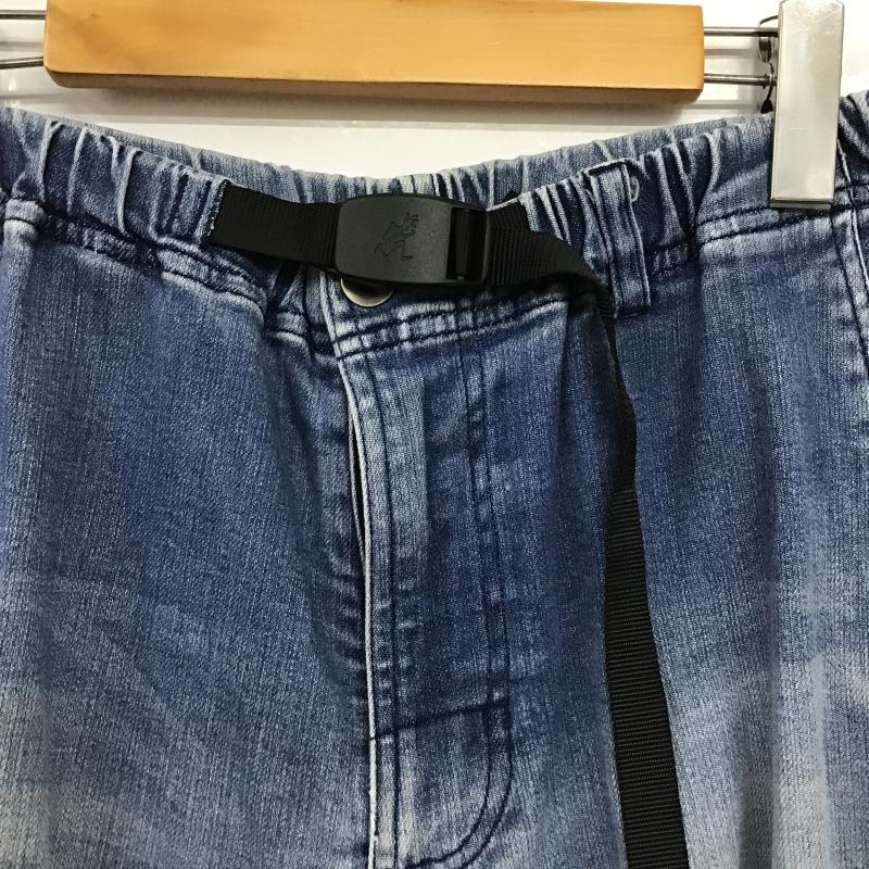 グラミチ GRAMICCI パンツ デニム、ジーンズ デニムパンツ スリムパンツ カジュアルパンツ ストレッチパンツ L ロゴ、文字 インディゴ / インディゴ / Indigo メンズ USED 古着 中古 10161866