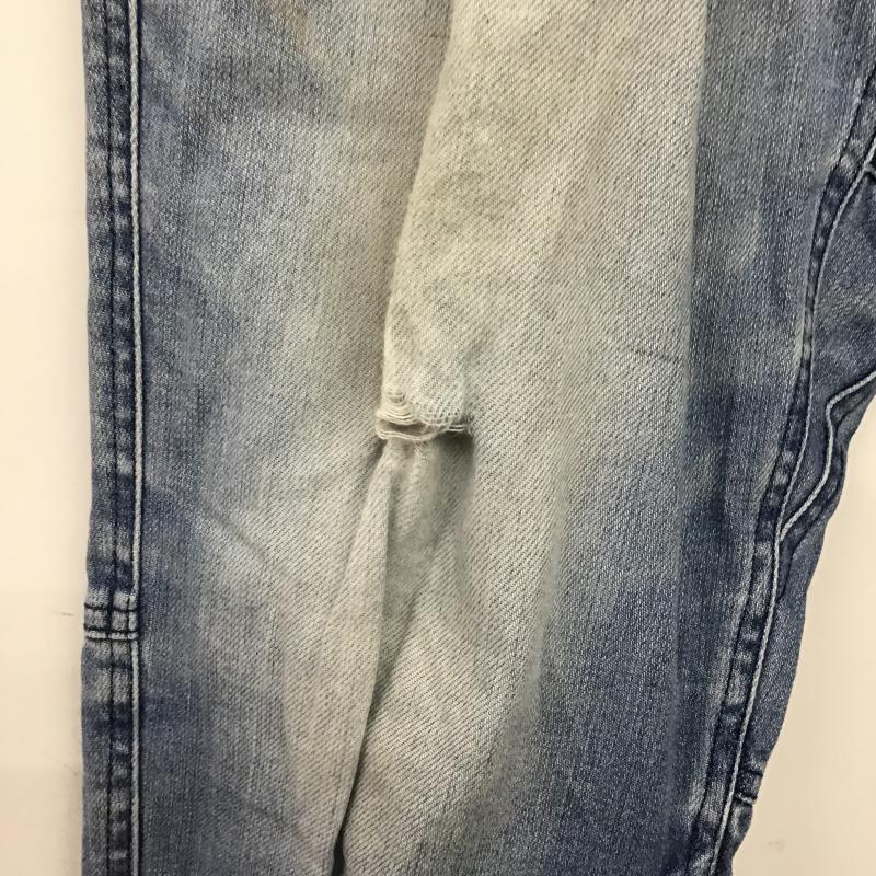 グラミチ GRAMICCI パンツ デニム、ジーンズ デニムパンツ スリムパンツ カジュアルパンツ ストレッチパンツ L ロゴ、文字 インディゴ / インディゴ / Indigo メンズ USED 古着 中古 10161866