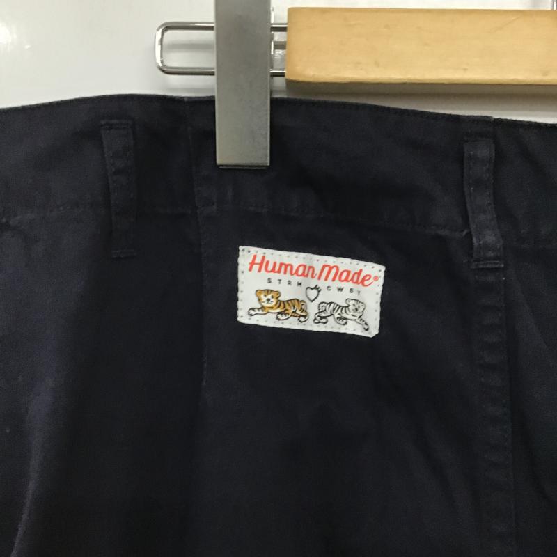 ヒューマンメード HUMAN MADE パンツ ワークパンツ、ペインターパンツ ワイドパンツ カジュアルパンツ ワークパンツ チノパン L ロゴ、文字 紺 / ネイビー / navy メンズ USED 古着 中古 10161868