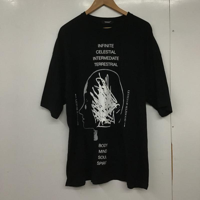 アンダーカバー UNDERCOVER Tシャツ 半袖 半袖カットソー プリントTシャツ クルーネックカットソー 2 プリント 黒 / ブラック / black メンズ USED 古着 中古 10161870