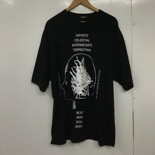 アンダーカバー UNDERCOVER Tシャツ 半袖 半袖カットソー プリントTシャツ クルーネックカットソー 2 プリント 黒 / ブラック / black メンズ USED 古着 中古 10161870