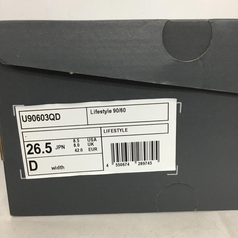 ニューバランス New Balance スニーカー スニーカー u90603QD 9060R 26.5cm 26.5cm 無地 黒 / ブラック / black メンズ USED 古着 中古 10161874